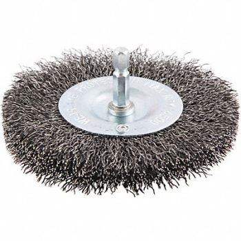 GRAINGER APPROVED Drill Radial Wire Brush 0.0118 dia Wire, 443M39