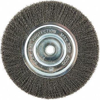 GRAINGER APPROVED Wire Wheel Brush 0.014 Dia Wire, 443M40
