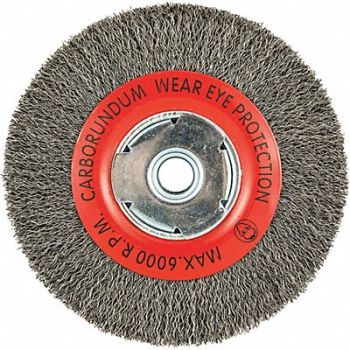 GRAINGER APPROVED Wire Wheel Brush 0.014 Dia Wire, 443M45