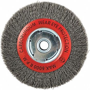 GRAINGER APPROVED Wire Wheel Brush 0.014 Dia Wire, 443M58