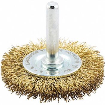 GRAINGER APPROVED Wire Wheel Brush 0.008 Dia Wire, 443M64