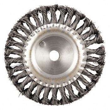 GRAINGER APPROVED Wire Wheel Brush 0.014 Dia Wire, 443M71