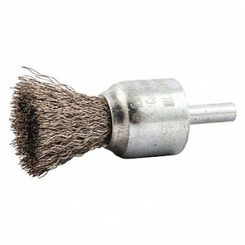 GRAINGER APPROVED End Brush Shank 1/4 Wire 0.008 Dia, 443M76