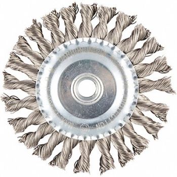 GRAINGER APPROVED Wire Wheel Brush 0.020 Dia Wire, 443M82