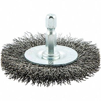 GRAINGER APPROVED Drill Wire Brush 0.00866 Dia Wire, 443M99