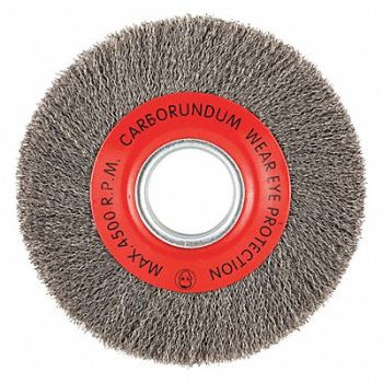GRAINGER APPROVED Wire Wheel Brush 0.014 Dia Wire, 443N10