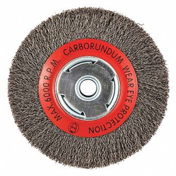 GRAINGER APPROVED Wire Wheel Brush 0.014 Dia Wire, 443N11