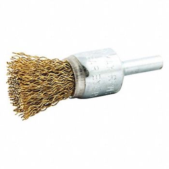 GRAINGER APPROVED End Brush Shank 1/4 Wire 0.014 Dia, 443N15