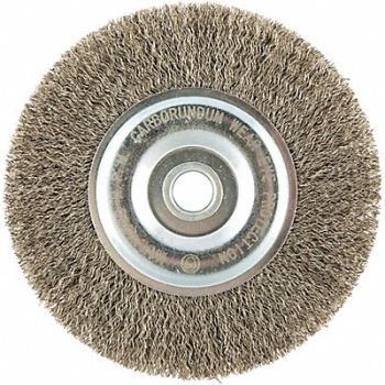 GRAINGER APPROVED Wire Wheel Brush 0.0118 Dia Wire, 443N16