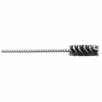 GRAINGER APPROVED Tube Brush 0.006 Dia Wire Steel, 443N33