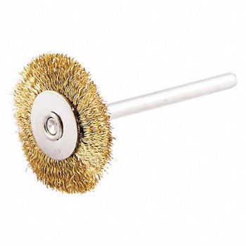 GRAINGER APPROVED Wire Wheel Brush 0.005 Dia Wire, 443N36
