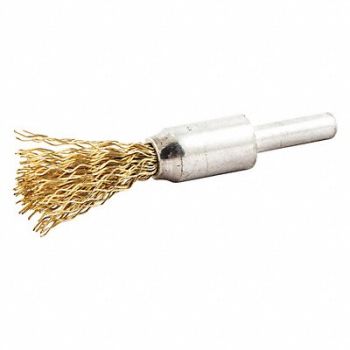 GRAINGER APPROVED End Brush Shank 1/4 Wire 0.020 Dia, 443N65