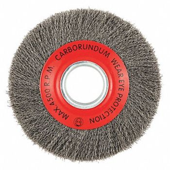 GRAINGER APPROVED Wire Wheel Brush 0.014 Dia Wire, 443N83
