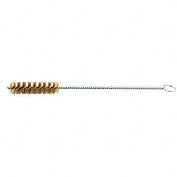 GRAINGER APPROVED Tube Brush 0.004 Dia Wire Brass, 443N86