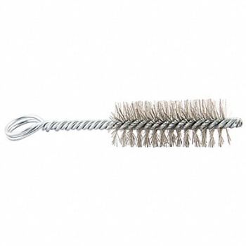 GRAINGER APPROVED Tube Brush 0.008 Dia Wire SS, 443P21