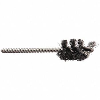 GRAINGER APPROVED Tube Brush 0.006 Dia Wire Steel, 443P27