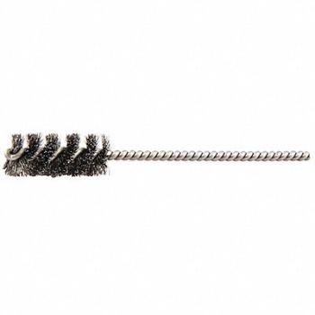 GRAINGER APPROVED Tube Brush 0.006 Dia Wire Steel, 443P34