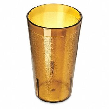 CARLISLE Tumbler Amber 13 2/5 fl oz Cap., 61LW14