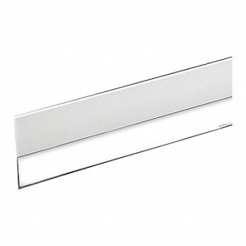 FROST KING Door Sweep Single Fin Vinyl Flange 1 H, 443Y68
