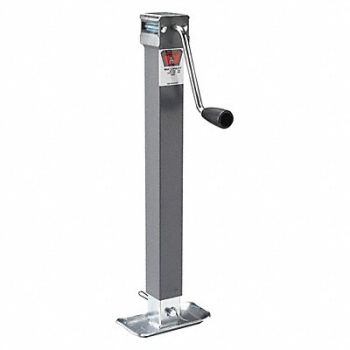 BULLDOG Trailer Jack Square Swivel Sidewind, 444F97