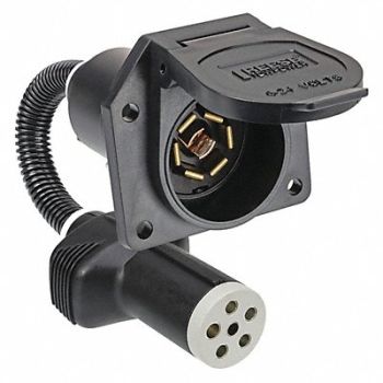 REESE Trailer Wiring Adapter 6-Way Pin 3 1/4in, 444H23