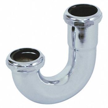 GRAINGER APPROVED J-Bend White Drain Slip Connection, 444J29