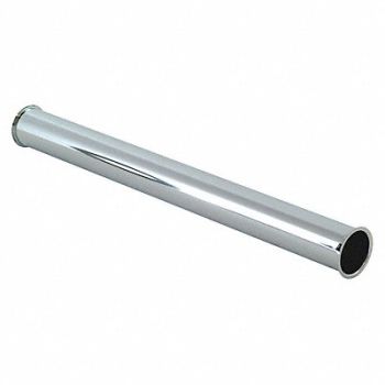 GRAINGER APPROVED DoubleEnd Flanged Tailpiece Chrome Drain, 444J30