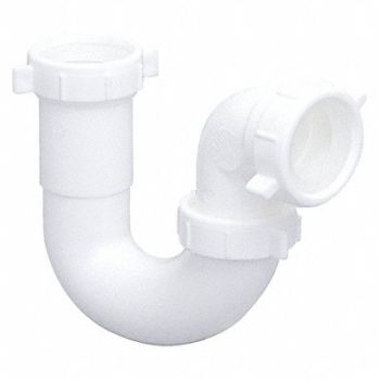 GRAINGER APPROVED Repair Trap White Drain, 444J42