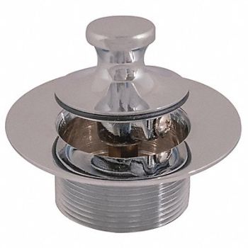 GRAINGER APPROVED Lift and Turn Bath Drain Pipe 1-5/8 Dia, 444K22