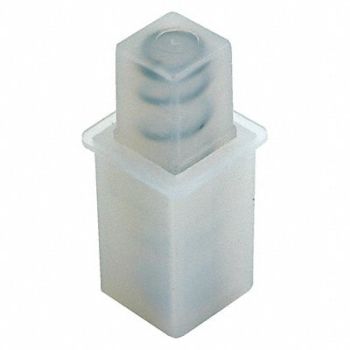 GRAINGER APPROVED Towel Bar End Caps Plastic PK10, 444K92