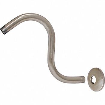GRAINGER APPROVED S Shape Shower Arm Ez-Flo Brass, 444L06