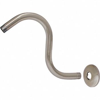 GRAINGER APPROVED S Shape Shower Arm Ez-Flo Brass, 444L08