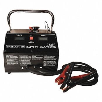 ASSOCIATED Battery Tester 14-3/4 D 15 H Steel 15 W, 444N40