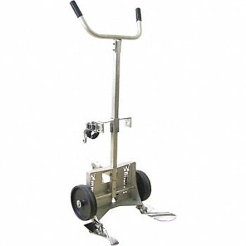 WESCO Drum Hand Truck 1000 lb 304 SS Silver, 445K78
