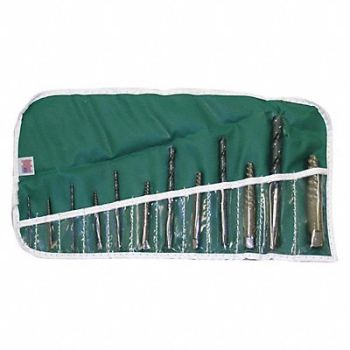 CHICAGO-LATROBE Screw Extractor Set 12pc HSS Pouch, 445M36