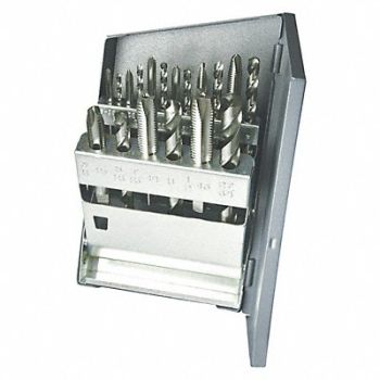 GREENFIELD THREADING Drill/Tap Set 18pc UNC, 445M42