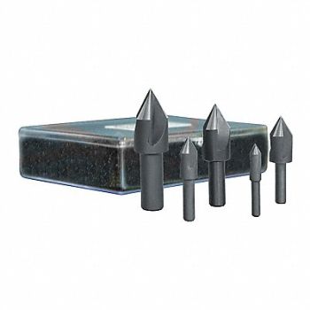 CLEVELAND Countersink Set 1/4 3/4 8 L HSS, 445M68