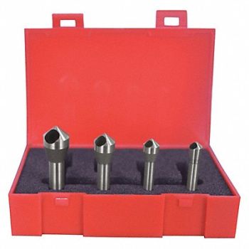 CLEVELAND Center Drill Set Cobalt Fractional Inch, 445V37