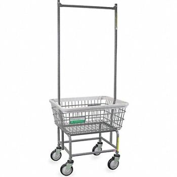 R B WIRE PRODUCTS INC. Wire Laundry Cart 600 lb Ld Cap. Gray, 445V83