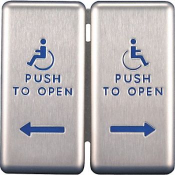 BEST Push Plate For Auto Operator 4-3/4 L, 446N19
