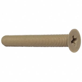 GRAINGER APPROVED MS 1/4 -20 Plain 7/8 L 10PK, 446Y31