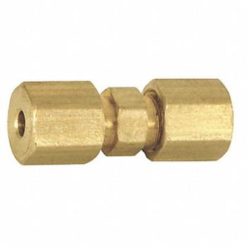 GRAINGER APPROVED Compression Union 3/8 Tube Size PK5, 447N39
