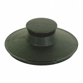 GRAINGER APPROVED Stopper Plastic Construction Black, 447N60