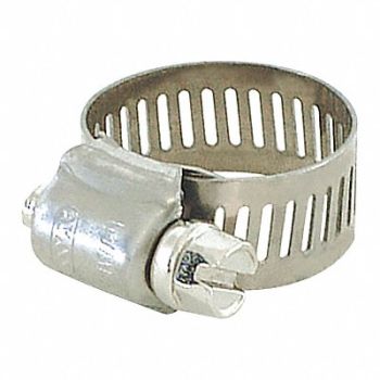 GRAINGER APPROVED Worm Gear Hose Clamp 9/16 W 9/16 ID, 447N84