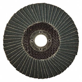 GRAINGER APPROVED J7234 Fiber Disc 4 in Dia 5/8in Arbor 60 Grit, 447R62