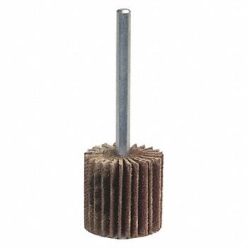GRAINGER APPROVED J7236 Flap Wheel 1 1/2 in Dia 1 in W P180 Grit, 447R98