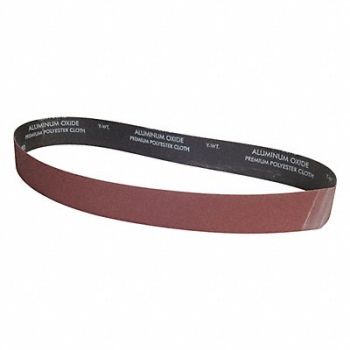 GRAINGER APPROVED Sanding Belt 48 in L 2 in W P80 G, 447T43