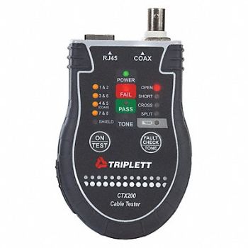 TRIPLETT Coax Network Cable Tester, 448G59