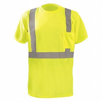 OCCUNOMIX J6328 Short Sleeve T-Shirt 5XL ANSI Class 2, 448K24