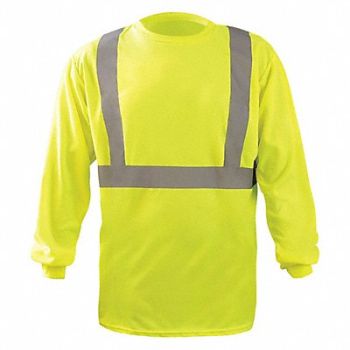 OCCUNOMIX J6337 Long Sleeve T-Shirt 5XL ANSI Class 2, 448K40